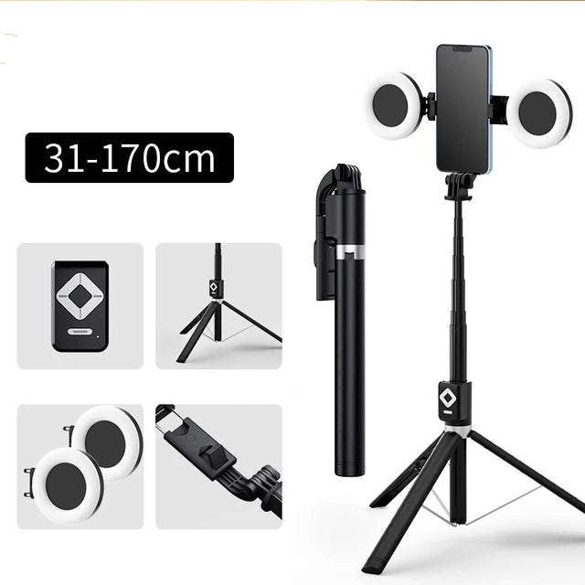 ProFlex 4-in-1 Selfie Stick & LED Ring Stand