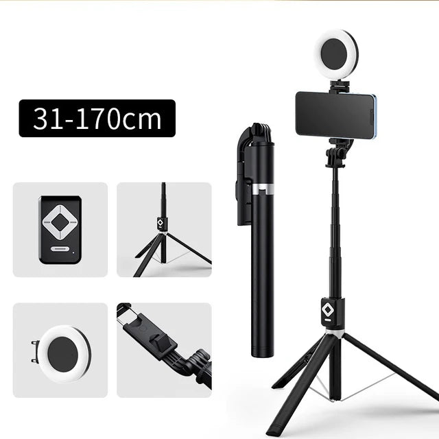 ProFlex 4-in-1 Selfie Stick & LED Ring Stand