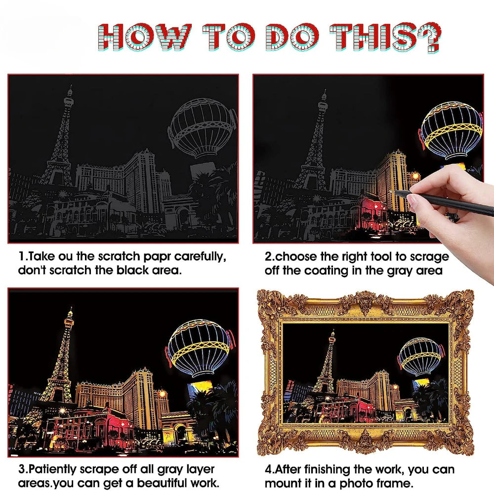 Magische Nachtkunst Kraskaarten