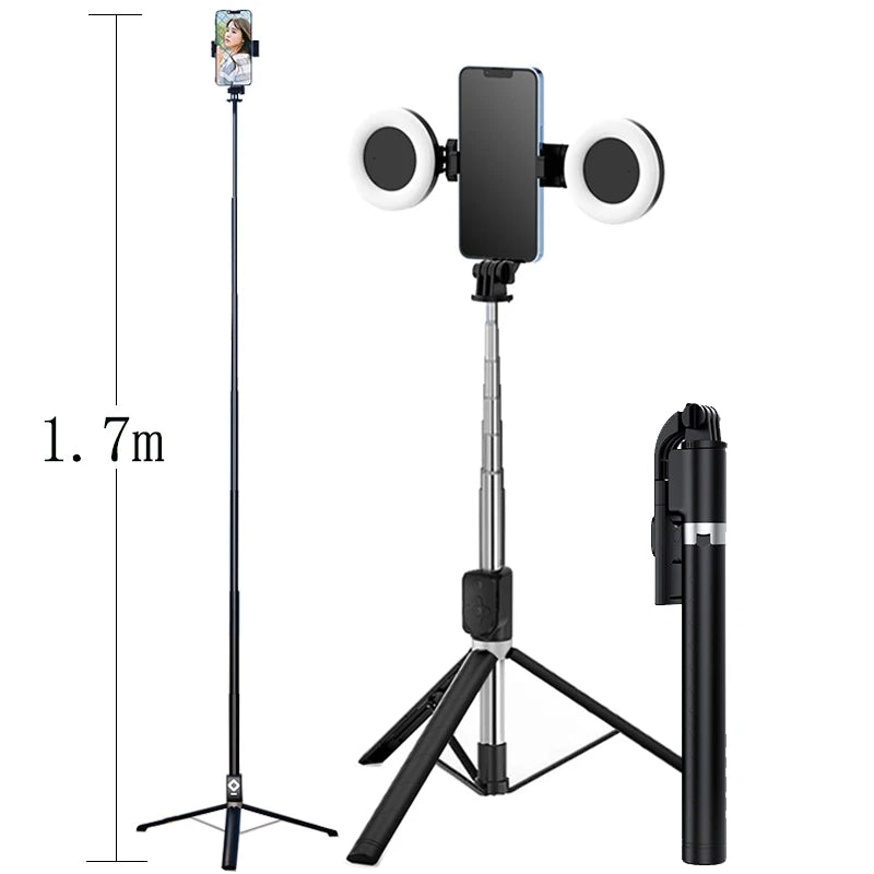 ProFlex 4-in-1 Selfie Stick & LED Ring Stand
