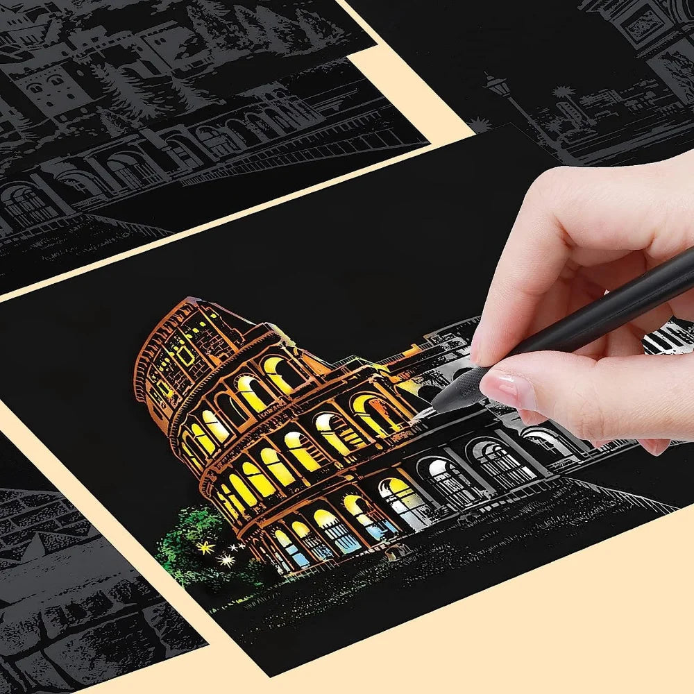 Magische Nachtkunst Kraskaarten