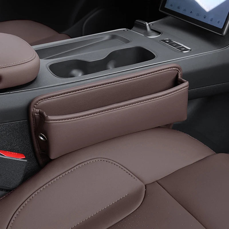 Leather Car Seat Crevice Storage Box