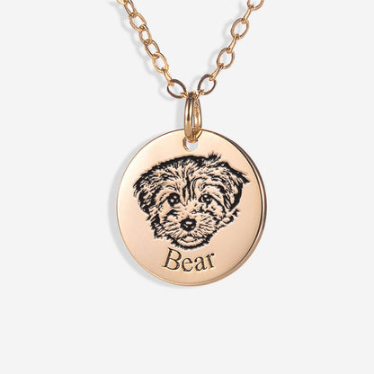 Furry Faces Necklace