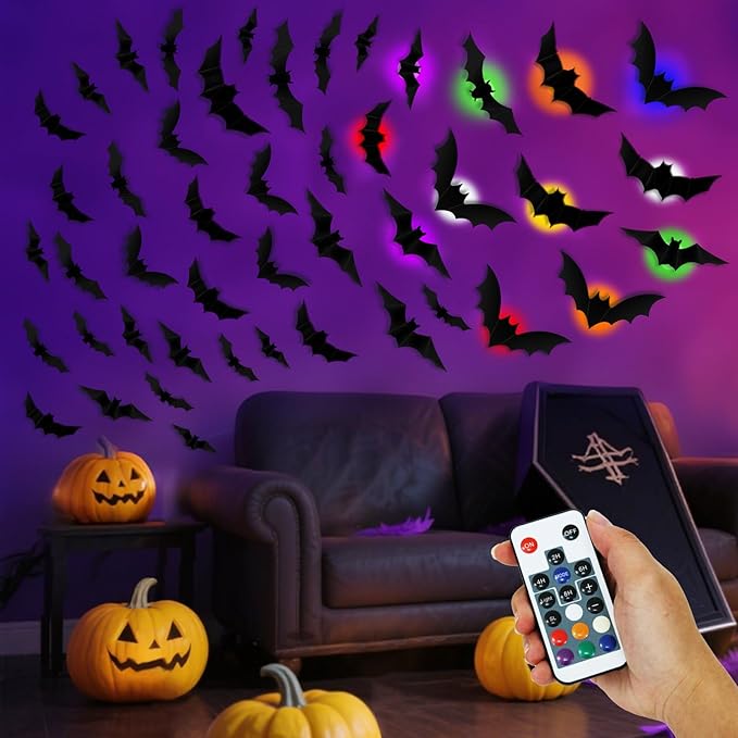 Spookende LED Vleermuizen Decor
