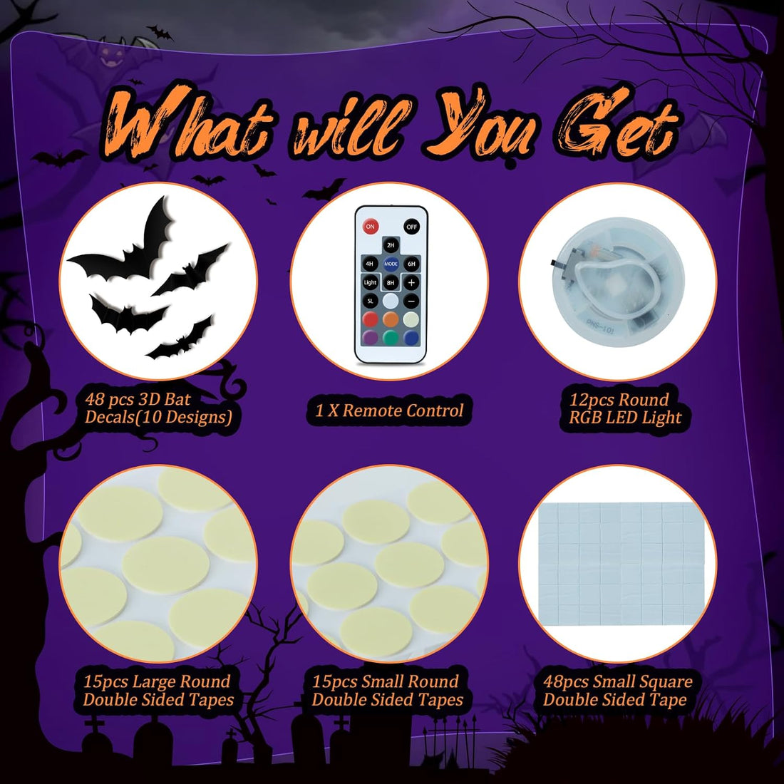 Spookende LED Vleermuizen Decor