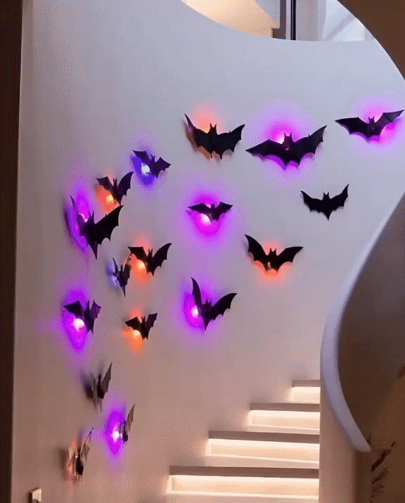 Spookende LED Vleermuizen Decor