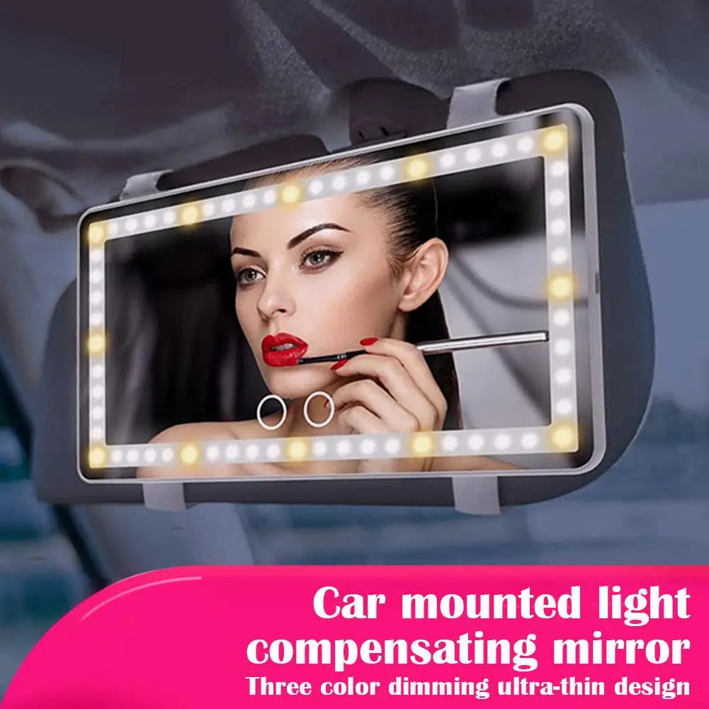 Miroir de maquillage pour pare-soleil de voiture